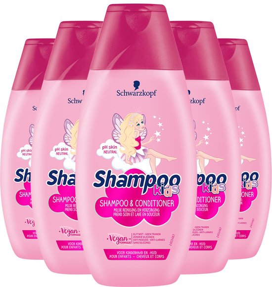 visie Chemicaliën beweging Schwarzkopf Kids Girls Fee Shampoo 5x 250ml - Voordeelverpakking | bol.com