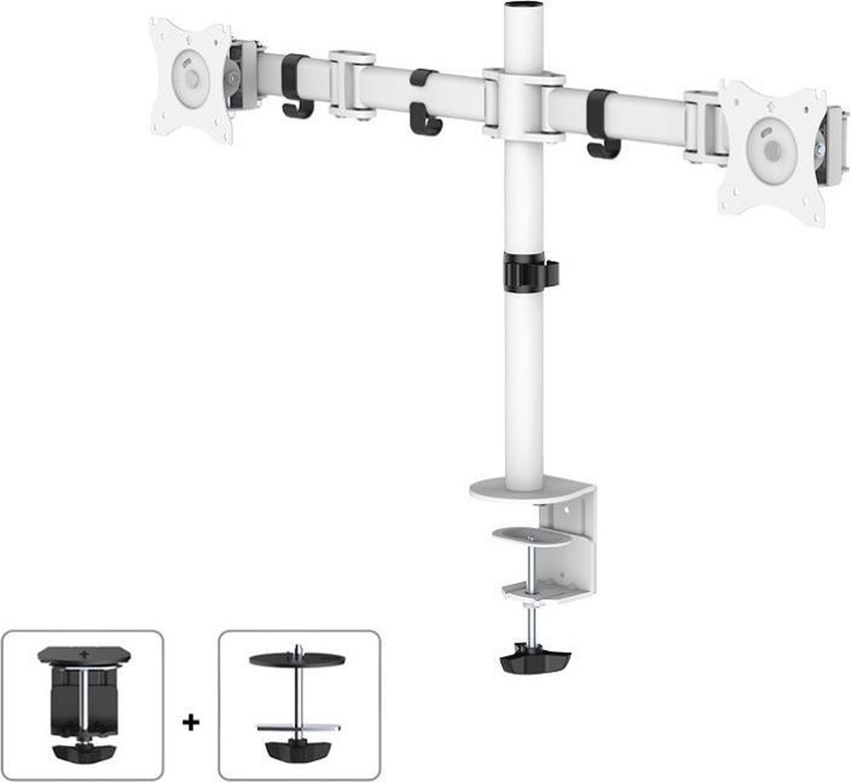 Neomounts by Newstar Select NM-D135DWHITE monitorarm - t/m 27" - Wit