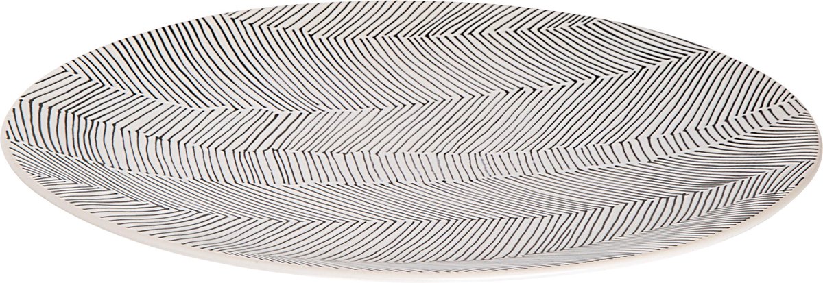 Palmer Bord Leaf 27 cm Wit Stoneware 1 stuk(s)