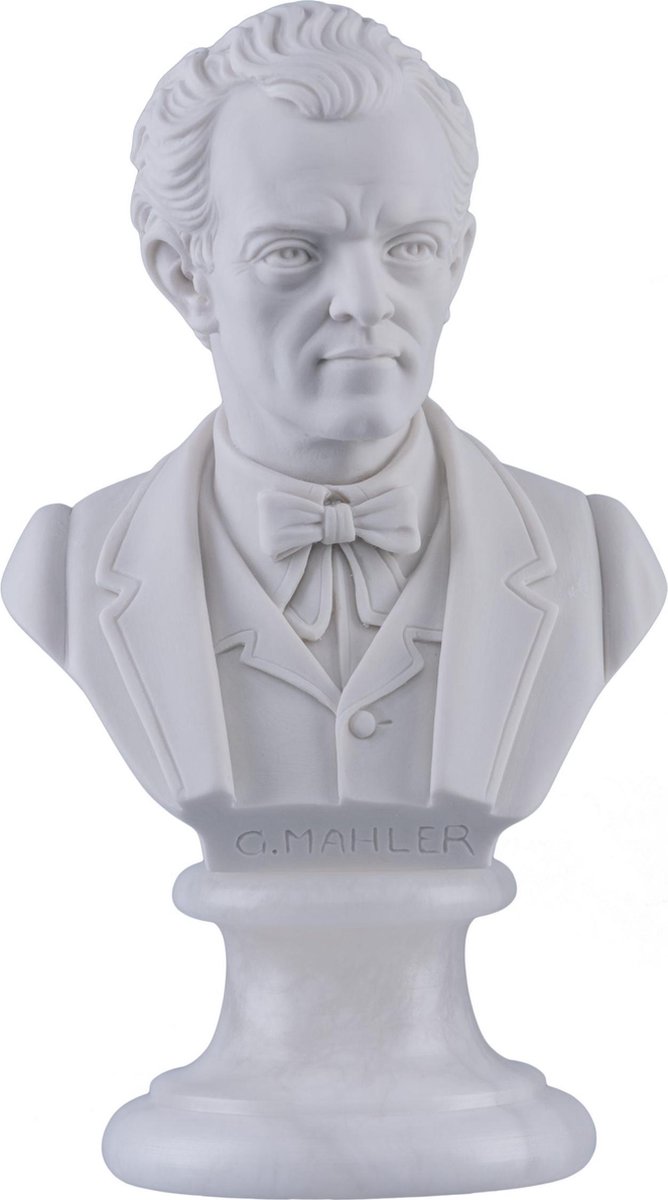 Music Gifts - Albast borstbeeld Gustav Mahler - 22 cm