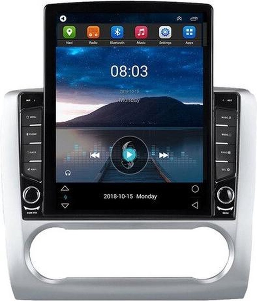 Navigatie radio Ford Focus, Android OS, Apple Carplay, 9,7 inch Tesla Scherm, GPS, Wifi, Mirror link, DAB+, Bluetooth, Canbus, Auto climate - BG4U