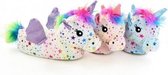Unicorn dieren pantoffel voor kinderen en volwassenen roze 36-37