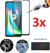 Full Cover 3D Edge Tempered Glass Screen Protector Geschikt Voor  Motorola Moto G9 Play - Ultradun Gehard Glas - Optimale Display Bescherming - Screenprotector Beschermglas - Scher