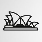 Landmark, Sydney Opera House - Sydney  zwart - Wanddecoratie - Hout - XL 80 cm