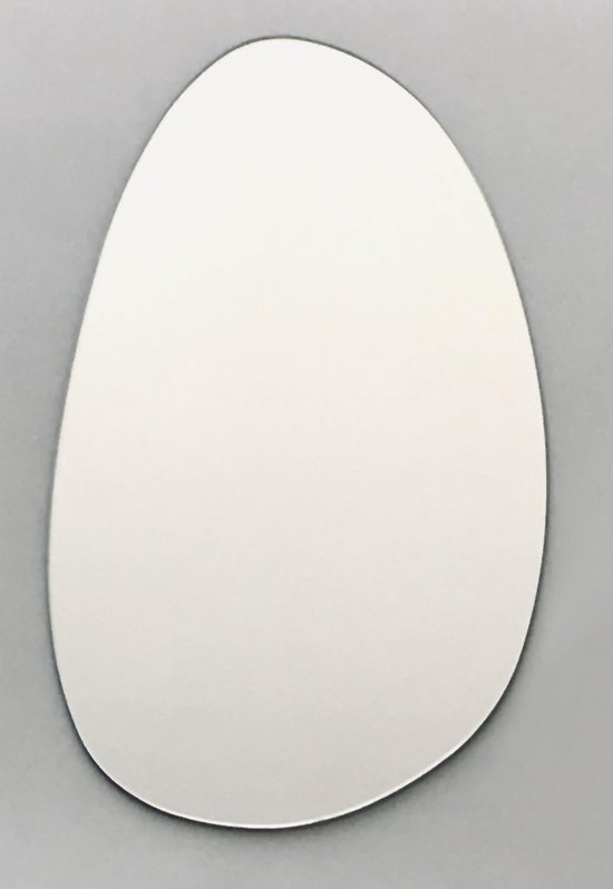 Spiegel (im)perfect ovaal organisch - 60 x 37 cm glas - incl. ophanging | bol.com