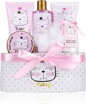 Cadeau fille - Ensemble de bain PRINCESS KITTY dans un panier à paillettes - Enfants - Rose - Cadeau doux pour les filles - Cadeau d'anniversaire - Cadeau surprise - Cadeau Kitty