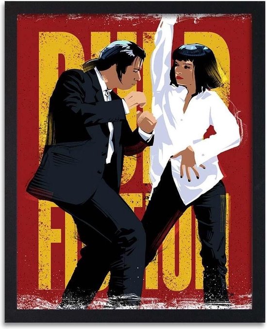 Pulp Fiction Original Vintage Movie Poster by Bernard Bittler, French, 1994  for sale at Pamono