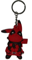 Deadpool Pikachu Pokemon Grote sleutelhanger 3D met veel detail & dubbelzijdig
