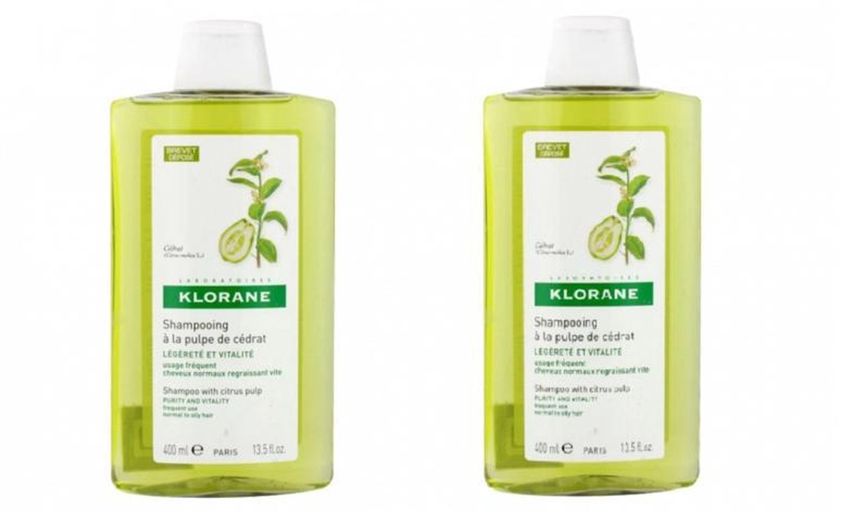 Klorane champu cidra 2x400ml