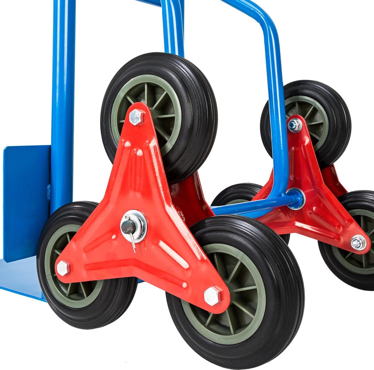 Steekwagen - traploper - tot 250 kg - 102x58x48cm - blauw