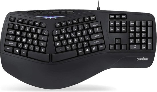 Perixx Periboard 312 Ergonomisch toetsenbord met backlight en 2 USB poorten  -... | bol.com