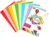 Gekleurd karton | Formaat A5 | 40 vellen | 200 gram | 10 verschillende kleuren  Karton | Papier | knutselen voor kinderen