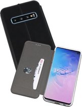 Slim Folio Case - Book Case Telefoonhoesje - Folio Flip Hoesje - Geschikt voor Samsung Galaxy S10 - Zwart
