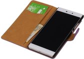 Bookstyle Wallet Case Hoesje Geschikt voor Huawei Ascend P8 Paars