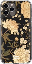 HappyCase iPhone 12 / 12 Pro Hoesje Flexibel TPU Gele Rozen Print