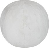 J-Line Poef Pouf Cutie Oplblaasbaar Acryl Wit