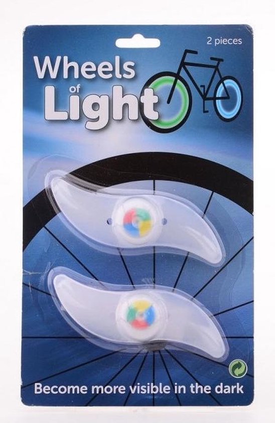 Aap cascade Product 2x Spaakverlichting fiets wieldecoratie 12 cm multicolor - Fietsverlichting  -... | bol.com