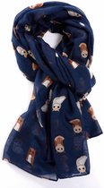 Dames sjaal met uiltjes | mode accessoire | geschenk voor haar
