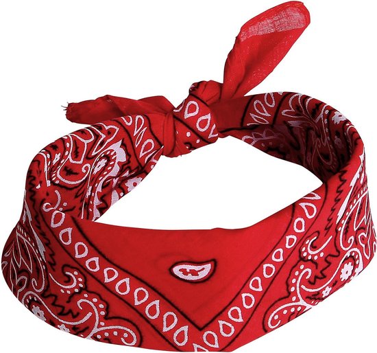 Lot De 4 Bandanas Carrés 55x55 Cm – Motif Paisley, Polyester, Pour Homme/femme, Multifonction (cowboy, Moto, Chien)