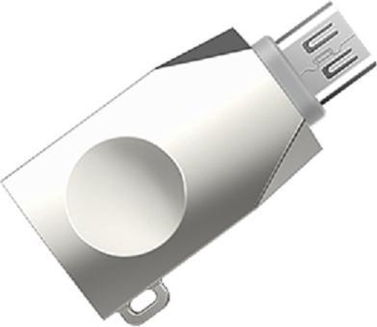 HOCO UA10 - Converter Adapter - Micro-USB naar USB - Opladen en Data - OTG Support - Zilvergrijs