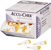 Accu-chek Safe T-Pro Uno lancet 200 stuks