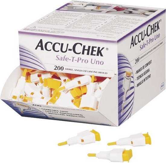 Lancette Accu-chek Safe T- Pro Uno 200 pièces | bol.com