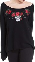 Jawbreaker Sweater/trui -XL- Skull Piec Schedel en roos Zwart