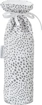 Cottonbaby kruikzak rond hagel wit/grijs