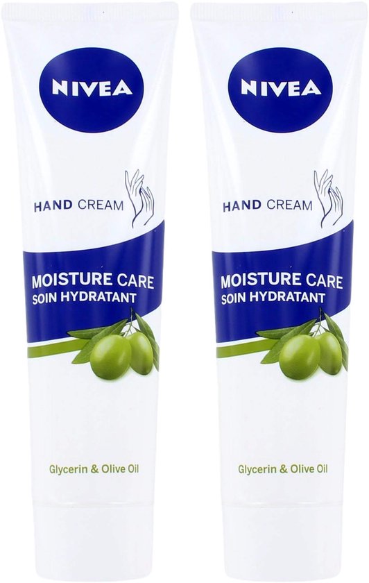 Crème pour les mains Nivea - à l'olive et à la glycérine - pour les mains  sèches - 2x... | bol.com