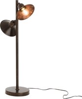 J-Line Tafellamp Staand 2Tafellampen Ijzer Donker Bruin