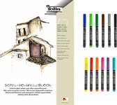 Folia en Manuscript Aquarel set met Aquarelpapier en Aqua Brush Pennen A040137