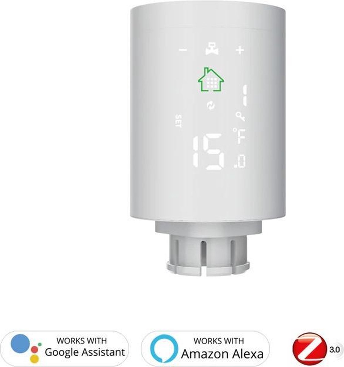 Dexters® Slimme radiatorknop - thermostaat Radiatorkraan Wifi -... | bol.com