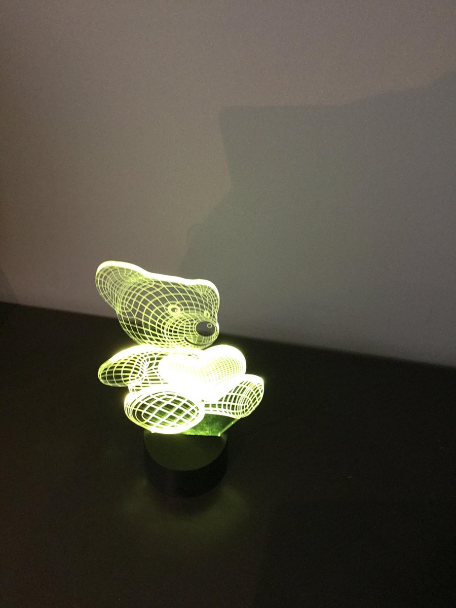 3D Lamp Beertje-Hart