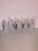 Kaarshouders roze - set van 5 stuks