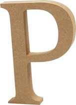 Letter, P, H: 8 cm, dikte 1,5 cm, 1 stuk