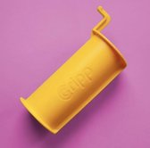 CGripp 4 sets handvatten Geel handkapje en geen mondkapje, hygiëne, handhygiëne, preventie, schone handen, duurzaam, herbruikbaar voor 98% van alle winkelwagentjes, -mandjes, deurklink, lift,
