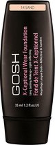 Gosh - X-Ceptional Wear Foundation Long Lasting Makeup długotrwały podkład do twarzy 14 Sand 35ml