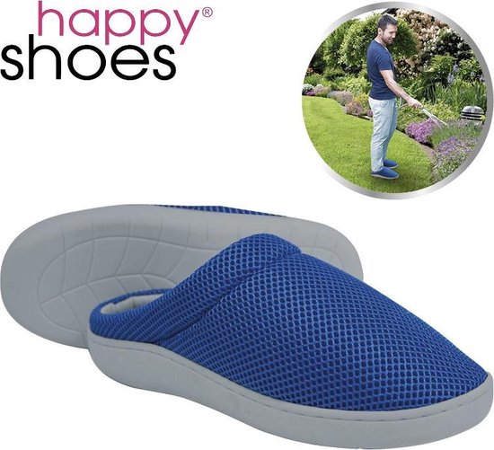 Happy Shoes Gel Slippers Bleu Taille 39/40 - Semelles Gel - Chaussons