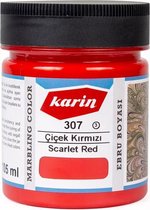 Karin Marbling Paint - Scarlet Red 307 - 105 ml