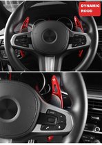 Red Aluminium Flippers DCT DSG Paddle Shifters Bmw 5 serie G30 G31 518d 520d 520dX 520i 525d 530d 530dX 530e 530eX 530i 530iX 540dX 540i 540iX M550dX M550iX M5 Performance Xdrive A