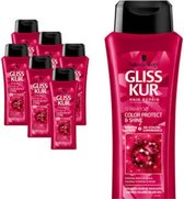 Gliss Kur - Color Protect & Shine Shampoo - Schwarzkopf -  - 6 x 250 ml - Voordeelverpakking
