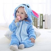 Budino Baby Romper Pyjama Onesie Stitch Dier - Blauw - maat 100