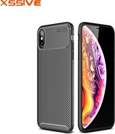 Xssive Carbon TPU Cover voor Apple iPhone X - iPhone XS - Zwart