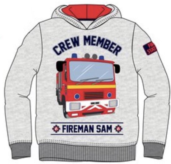 waarom Tonen Oraal Brandweerman sam hoodie - grijs - maat 98 / 3 jaar | bol.com