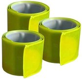 6 x reflecterende tape Snap 3 x 30 cm, click tape, waarschuwingstape, veiligheidstape