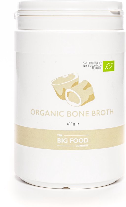 Big Food - Bio Beef Bone Broth Poeder - 400 gram - Het Oervoedsel Dat Je Immuunsysteem Boost