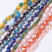 60 glaskralen - 11-15mm - lampwork