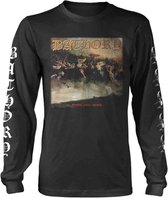 Bathory Longsleeve shirt -XXL- Blood Fire Death Zwart