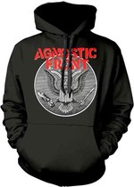 Agnostic Front Hoodie/trui -L- Against All Eagle Zwart