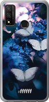 Huawei P Smart (2020) Hoesje Transparant TPU Case - Blooming Butterflies #ffffff